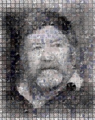 Black & White Mosaic Selfportrait